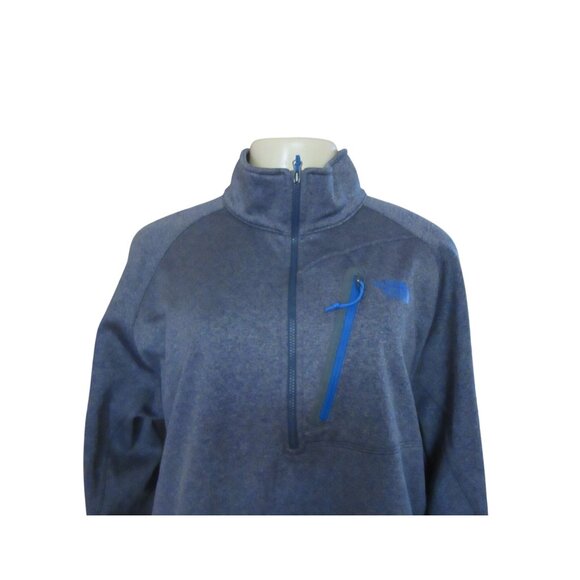 The North Face Mens Blue/Gray Quarter Zip Pullover Jacket XL - Picture 2 of 7